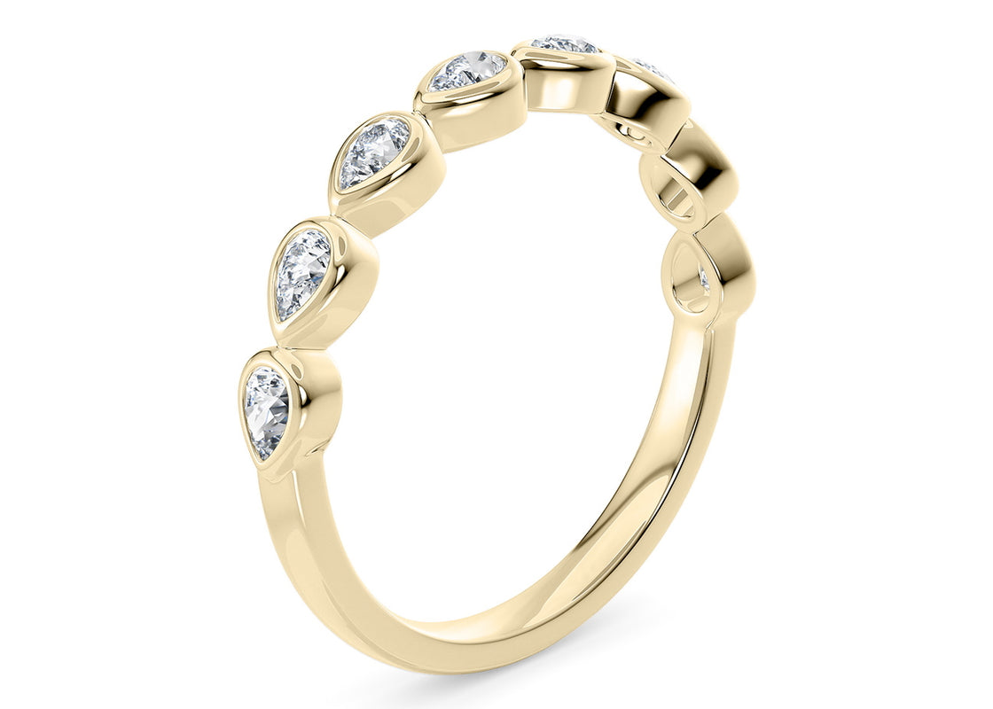 Idyll Half Yellow Gold 18k Eternity Ring
