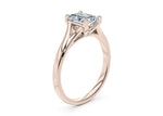 Hanover Solitaire Rose Gold 18k Radiant Engagement Ring