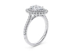 Berkeley Halo Platinum Oval Engagement Ring