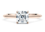 Hope Solitaire Rose Gold 18k Asscher Engagement Ring