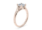 Hanover Solitaire Rose Gold 18k Princess Engagement Ring
