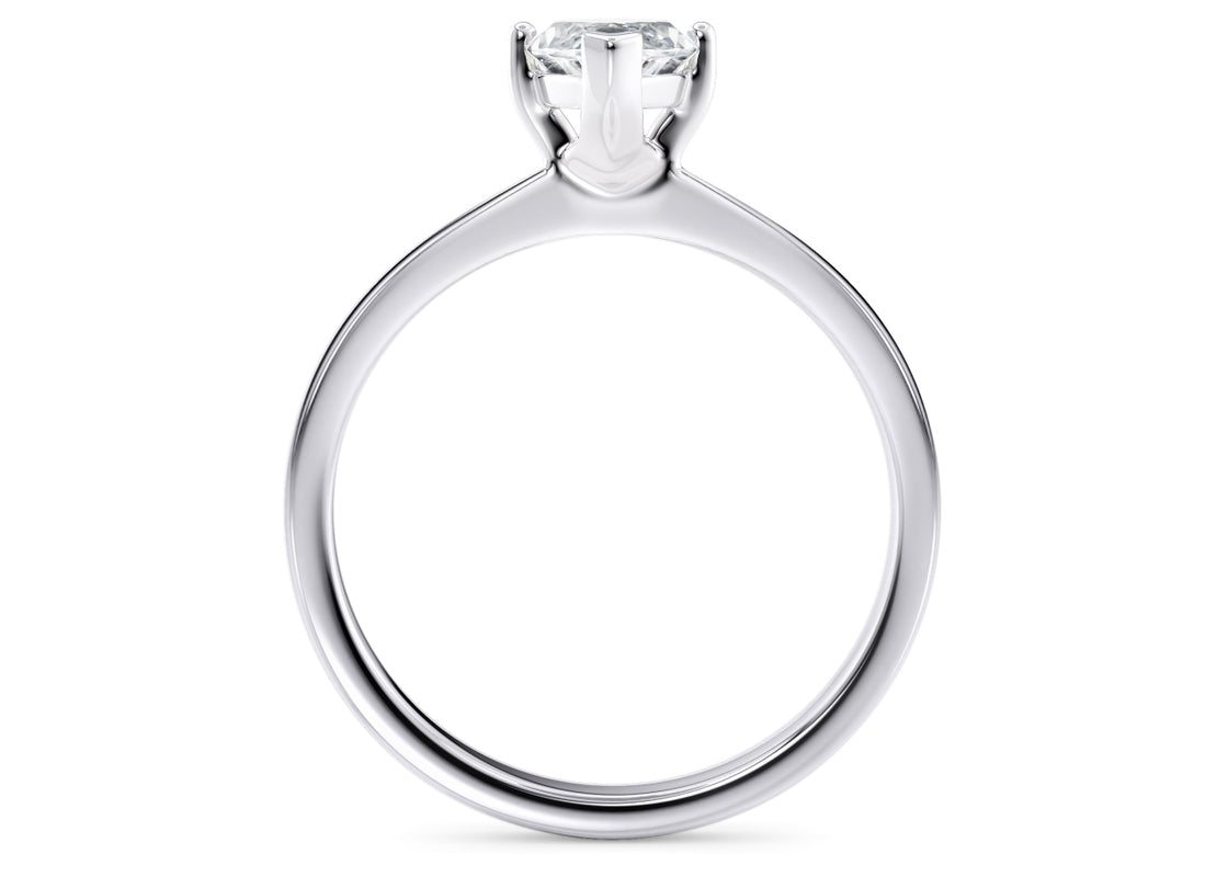 Delicacy Solitaire Platinum Marquise Engagement Ring