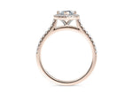Aphrodite Halo Rose Gold 18k Marquise Engagement Ring