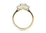 Valencia Trilogy Yellow Gold 18k Pear Engagement Ring