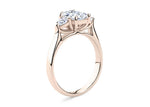 Barcelona Trilogy Rose Gold 18k Radiant Engagement Ring
