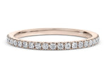 Vogue Lab Grown Rose Gold 18k Half Set Eternity Ring