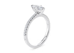 Aria Diamond Band Platinum Marquise Engagement Ring