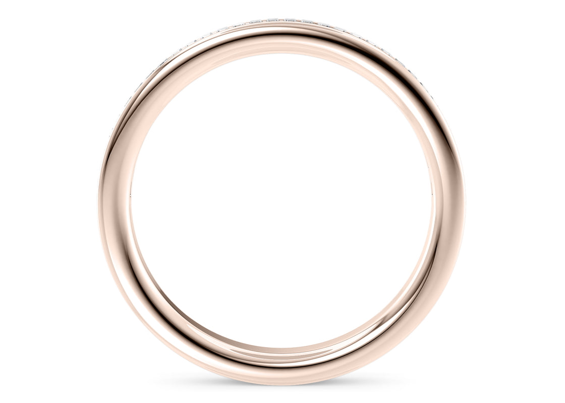 Elegance Rose Gold 18k Eternity Ring