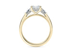 Florence Trilogy Yellow Gold 18k Princess Engagement Ring