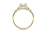 Jasmine Vintage Yellow Gold 18k Round Engagement Ring