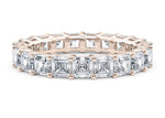 Regent Asscher Full Set Rose Gold 18k Lab Grown Eternity Ring