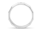 Atlas Brushed  White Gold 18k Wedding Band