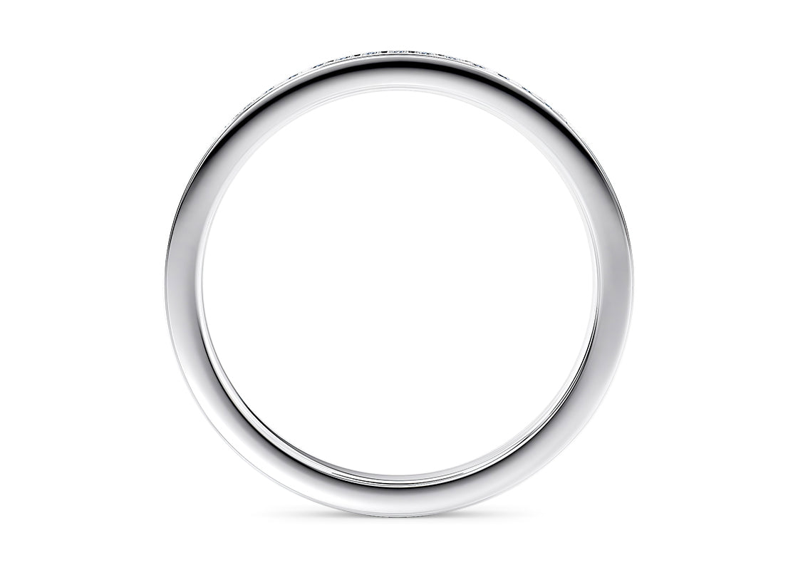 Paragon White Gold 18k Half Set Eternity Ring