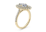 Berkeley Halo Yellow Gold 18k Marquise Engagement Ring