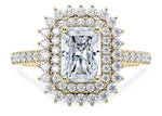 Berkeley Halo Yellow Gold 18k Radiant Engagement Ring