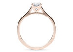Contour Solitaire Rose Gold 18k Oval Engagement Ring