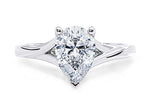 Hanover Solitaire Platinum Pear Engagement Ring