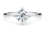 Starlight Compass Solitaire Platinum Asscher Engagement Ring