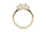 Valencia Trilogy Yellow Gold 18k Princess Engagement Ring