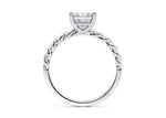 Ascot Solitaire Platinum Princess Engagement Ring