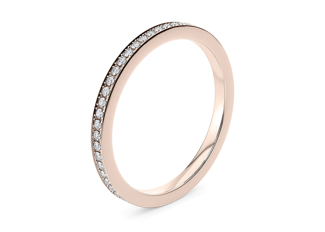 Paragon Lab Grown Rose Gold 18k Full Set Eternity Ring