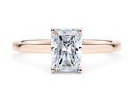 Paloma Solitaire Rose Gold 18k Radiant Engagement Ring