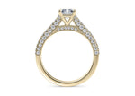 Bloomsbury Vintage Yellow Gold 18k Radiant Engagement Ring