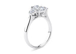 Barcelona Trilogy White Gold 18k Emerald Engagement Ring