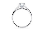 Hanover Solitaire White Gold 18k Cushion Engagement Ring