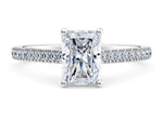 1477 Vintage Platinum Radiant Engagement Ring