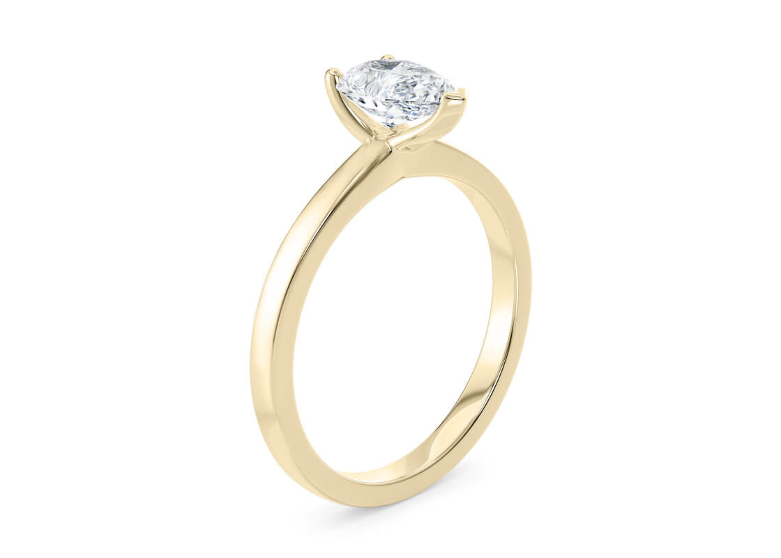 1477 Classic Solitaire Yellow Gold 18k Pear Engagement Ring
