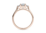 Paris Trilogy Rose Gold 18k Oval Engagement Ring