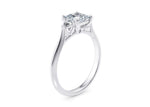 Paris Trilogy Platinum Princess Engagement Ring