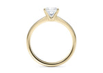 Delicacy Solitaire Yellow Gold 18k Princess Engagement Ring