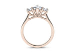 Roma Trilogy Rose Gold 18k Marquise Engagement Ring