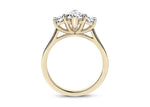 Roma Trilogy Yellow Gold 18k Marquise Engagement Ring