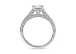 Bloomsbury Vintage Platinum Princess Engagement Ring