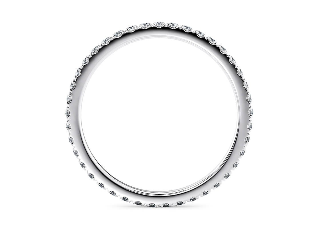 Vogue Lab Grown White Gold 18k Full Set Eternity Ring