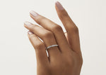 Aurora White Gold 18k Half Set Eternity Ring