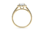 Medici Halo Yellow Gold 18k Pear Engagement Ring