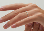Vogue Lab Grown Yellow Gold 18k Half Set Eternity Ring