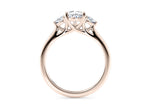 Valencia Trilogy Rose Gold 18k Pear Engagement Ring