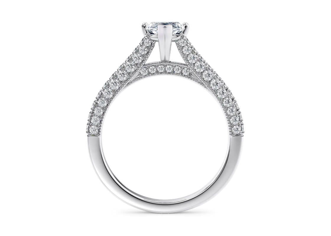 Bloomsbury Vintage Platinum Marquise Engagement Ring