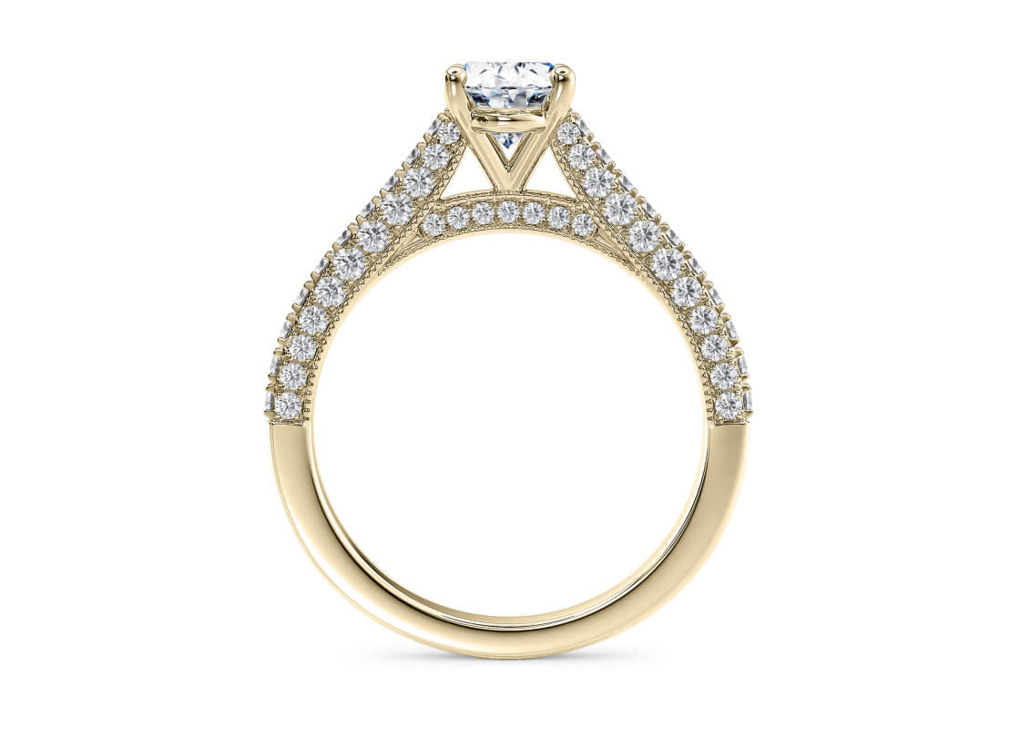 Bloomsbury Vintage Yellow Gold 18k Oval Engagement Ring