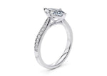 Victoria Diamond Band Platinum Marquise Engagement Ring