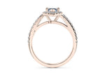 Kew Halo Rose Gold 18k Marquise Engagement Ring