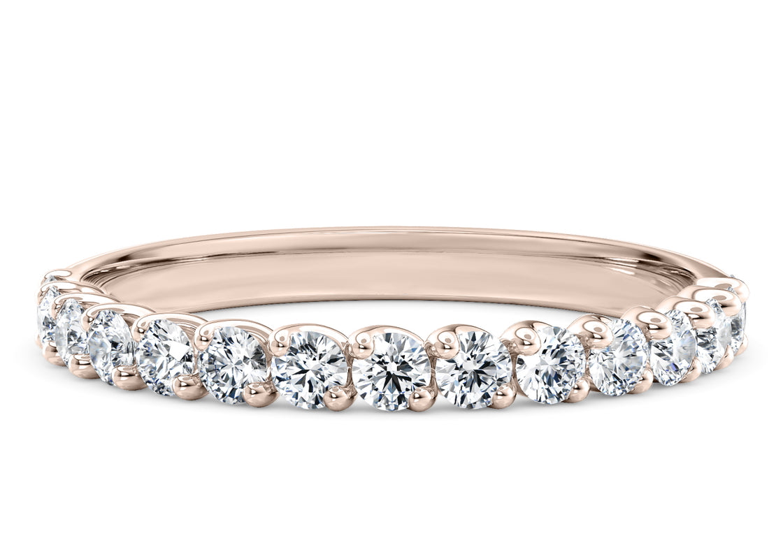 Ballerina Rose Gold 18k Full Set Natural Eternity Ring
