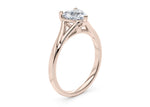 Hanover Solitaire Rose Gold 18k Heart Engagement Ring