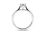 Contour Solitaire Platinum Marquise Engagement Ring