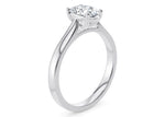 Contour Solitaire White Gold 18k Oval Engagement Ring